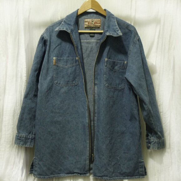 Express Jackets & Blazers - Vintage Express Jeans Denim Zip Jacket / Shacket M